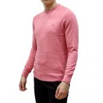 TOMMY HILFIGER MEN PIMA ORGANIC COTTON CASHMERE CREW NECK JUMPER CHERRY TINT - Image 2