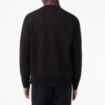 LACOSTE MEN'S ORGANIC BRUSHED COTTON SWEATSHIRT NOIR - Image 3