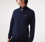LACOSTE MEN'S REGULAR FIT BRUSHED FLEECE ZIPPERED SWEATSHIRT BLEU MARINE - Image 2