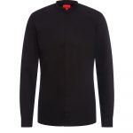 HUGO MEN KALEB SLIM-FIT SHIRT IN COTTON STRETCH BLACK - Image 4