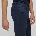 BOSS SCHINO SLIM D TROUSERS IN STRETCH COTTON DARK BLUE - Image 4