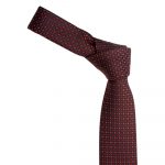 HUGO MEN TIE 6 CM DARK RED - Image 2