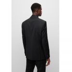 BOSS SLIM-FIT SUIT HUGE GENIUS HUGE IN A VIRGIN-WOOL BLEND BLACK - Image 3