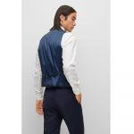 BOSS H-HUGE-VS-MM-C-224 SLIM FIM WAISTCOAT NAVY - Image 2