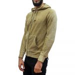 POLO RALPH LAUREN MEN LONG SLEEVE KNIT CORDUROY FULL-ZIP HOODIE KHAKI - Image 2