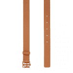 TOMMY HILFIGER WOMAN RTH MONOGRAM BUCKLE LEATHER BELT GOLD