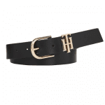 TOMMY HILFIGER WOMAN REVERSIBLE LEATHER BELT BLACK IVORY - Image 3