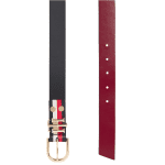 TOMMY HILFIGER WOMAN REVERSIBLE LEATHER BELT BLUE ROUGE