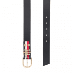 TOMMY HILFIGER WOMAN REVERSIBLE LEATHER BELT BLUE ROUGE - Image 2