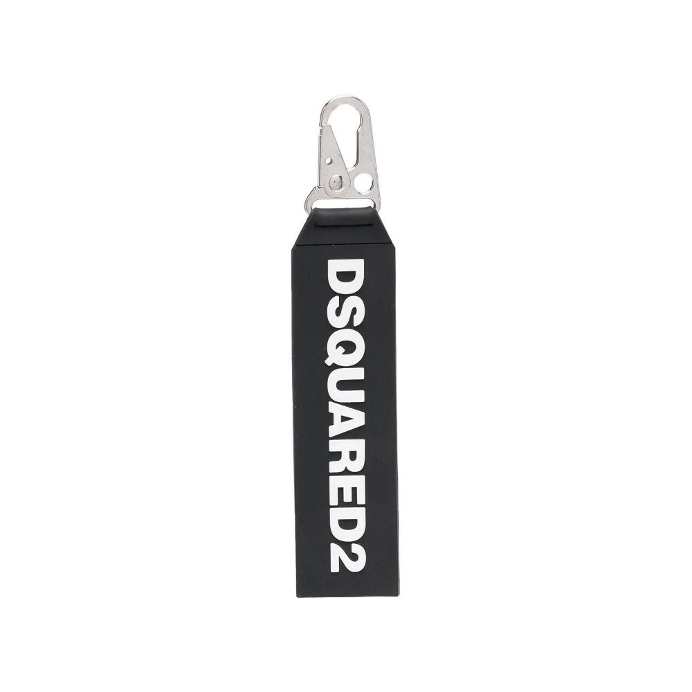 KRM0065-35801572-M063-1 DSQUARED2 LOGO-PRINT KEY CLIP TAG - Image 1