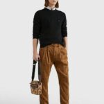 TOMMY HILFIGER MEN TH MONOGRAM COTTON CASHMERE CREW NECK JUMPER BLACK - Image 2