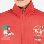 LA MARTINA MEN’S INMORTALES LONG SLEEVE SWEATSHIRT RED - Image 3