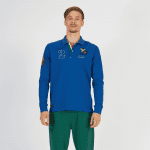LA MARTINA MEN’S INMORTALES POLO SHIRT WITH LONG SLEEVES BLUE - Image 2