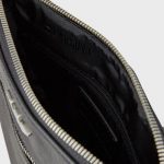 EMPORIO ARMANI MEN FLAT SHOULDER BAG WITH EAGLE PLAQUE BLACK - Image 3