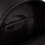 EMPORIO ARMANI MEN REGENERATED LEATHER BACKPACK WITH EAGLE PATE BLACK - Image 3