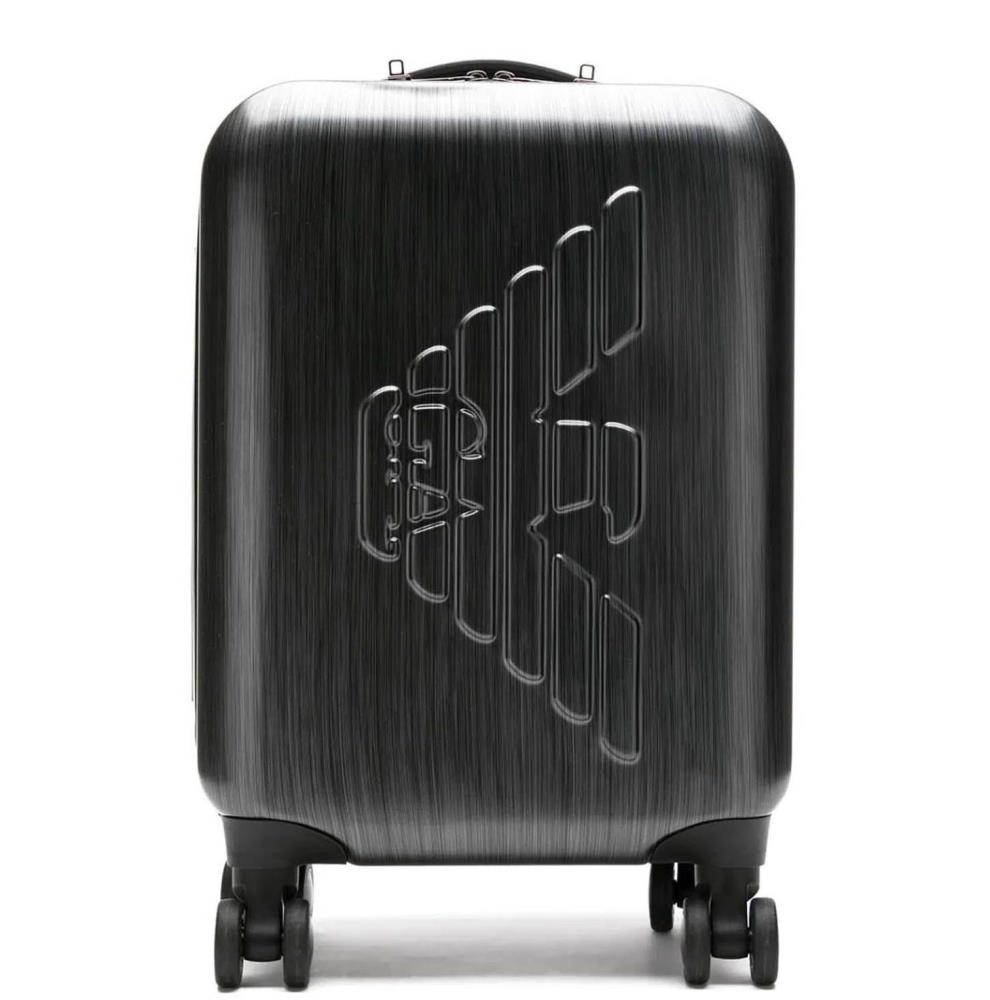 Y4Q093-YME9J1-80002-1 EMPORIO ARMANI ABS CARRY-ON BAG WITH OVERSIZED EMBOSSED EAGLE - Image 1