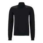 HUGO MAN SAN THOMAS M SLIM-FIT ROLLNECK SWEATER IN VIRGIN WOOL  BLACK - Image 5