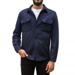BOSS MEN C-CARPER-J-OS-224F RELAXED-FIT OVERSHIRT NAVY BLUE - Image 2