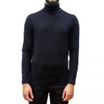 KARL LAGERFELD MEN KNIT TURTLENECK BLACK