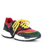 POLO RALPH LAUREN JOGGER SUEDE AND CORDUROY TRAINER MULTICOLOR