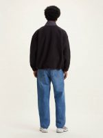 LEVI'S® MEN POLAR FLEECE MOCK NECK SWEATSHIRT ARCTIC BLACK AGATE/MULTI COLOUR - Image 3