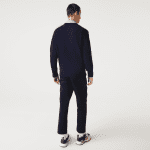 LACOSTE MEN'S V-NECK WOOL SWEATER NAVY - Image 6