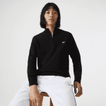 LACOSTE MEN’S WOOL TRUCKER SWEATER BLACK