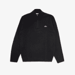 LACOSTE MEN’S WOOL TRUCKER SWEATER BLACK - Image 6