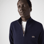 LACOSTE MEN’S WOOL TRUCKER SWEATER NAVY - Image 3
