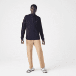 LACOSTE MEN’S WOOL TRUCKER SWEATER NAVY
