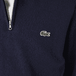 LACOSTE MEN’S WOOL TRUCKER SWEATER NAVY - Image 2