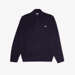 LACOSTE MEN’S WOOL TRUCKER SWEATER NAVY - Image 5