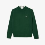 LACOSTE MEN'S CREW NECK WOOL GREEN - Image 5