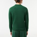 LACOSTE MEN'S CREW NECK WOOL GREEN - Image 2
