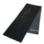 EMPORIO ARMANI WOOL SCARF SIGNATURE BLACK