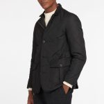 BARBOUR MEN QUILTED LUTZ JACKET BLACK