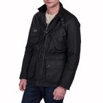 BARBOUR MEN B.INTL SL INTERNATIONAL WAXED JACKET BLACK