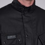 BARBOUR MEN B.INTL SL INTERNATIONAL WAXED JACKET BLACK - Image 2