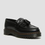DR MARTENS WOMAN / MAN ADRIAN BEX  STITCH LEATHER LOAFERS BLACK - Image 4