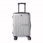 KARL LAGERFELD K/IKONIK HARD SHELL TROLLEY CASE SILVER