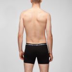 KARL LAGERFELD KL MONOGRAM TRUNKS SET PACK OF 3 BLACK - Image 4