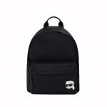 KARL LAGERFELD MAN  K/IKONIK 2.0 PATCH NYLON BACKPACK BLACK