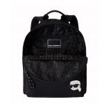 KARL LAGERFELD MAN  K/IKONIK 2.0 PATCH NYLON BACKPACK BLACK - Image 3