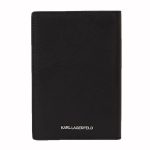 KARL LAGERFELD MEN K/IKONIK 2.0 LEATHER PASSPORT CASE BLACK - Image 3