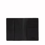 KARL LAGERFELD MEN K/IKONIK 2.0 LEATHER PASSPORT CASE BLACK - Image 4