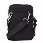 KARL LAGERFELD MAN RUE ST-GUILLAUME NYLON PHONE POUCH BLACK - Image 3