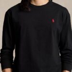 POLO RALPH LAUREN CLASSIC FIT M CLASSICS LONG SLEEVE T-SHIRT BLACK - Image 2