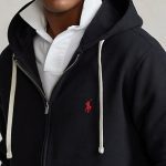 POLO RALPH LAUREN  FULL ZIP FLEECE HOODIE BLACK - Image 2