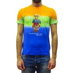 POLO RALPH LAUREN MAN POLO BEAR TIE-DYE T-SHIRT MULTICOLOR