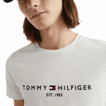 TOMMY HILFIGER MEN TOMMY HILFIGER LOGO T-SHIRT SNOW WHITE - Image 2